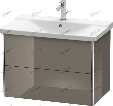 XS418108989 Тумбочка подвесная XSquare #XS4181 810 x 473 мм Фланелево-серый глянцевый лак Duravit
