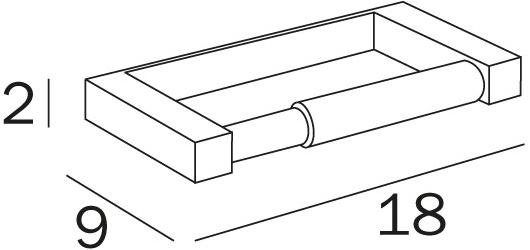 INDA® Держатель металлического рулона Divo A1525a - Вид №1