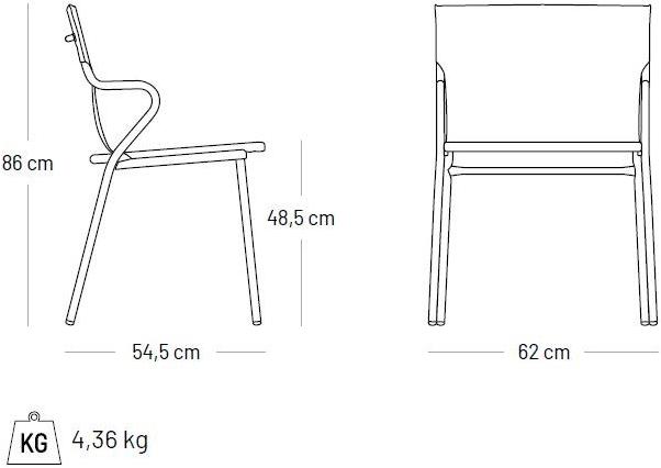 Lafuma Mobilier Штабелируемое кресло с подлокотниками Horizon sun-id-1439564 - Вид №14