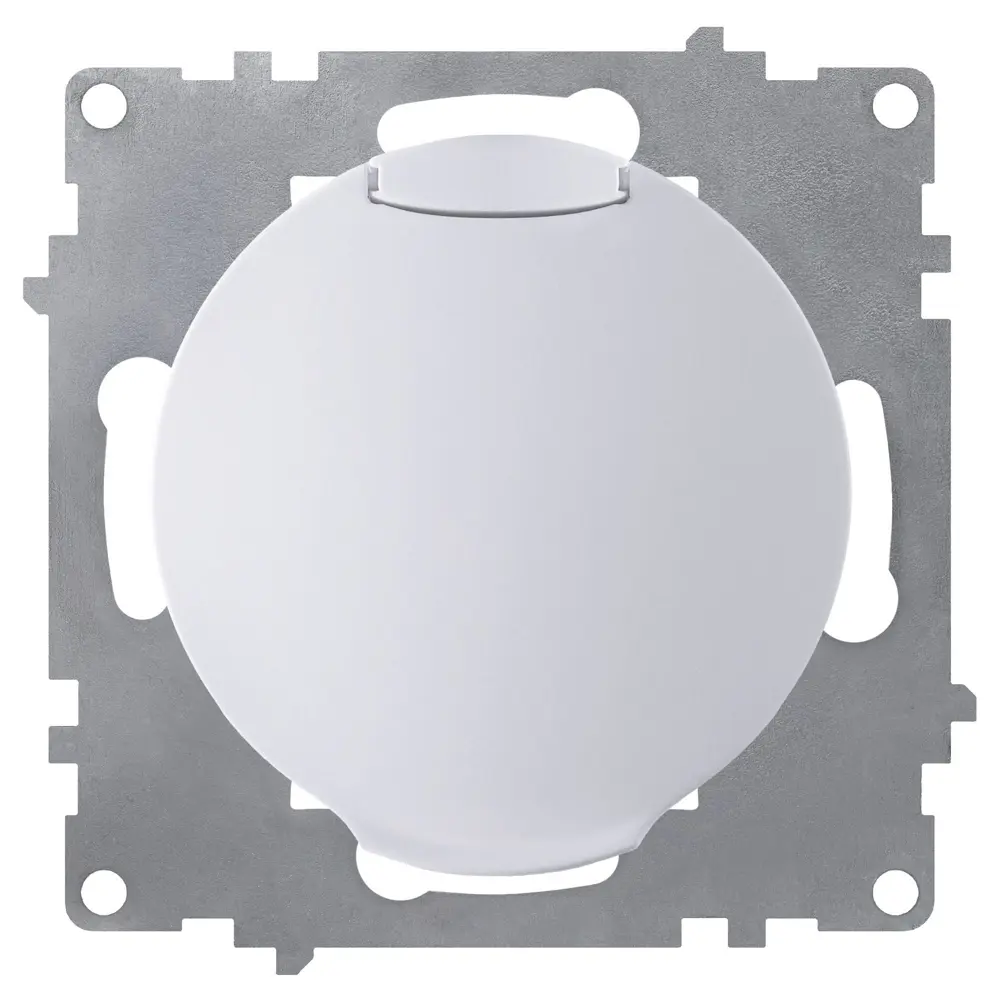 Розетка встраиваемая Onekey Florence с заземлением с крышкой цвет белый ONEKEYELECTRO STLM-2171019