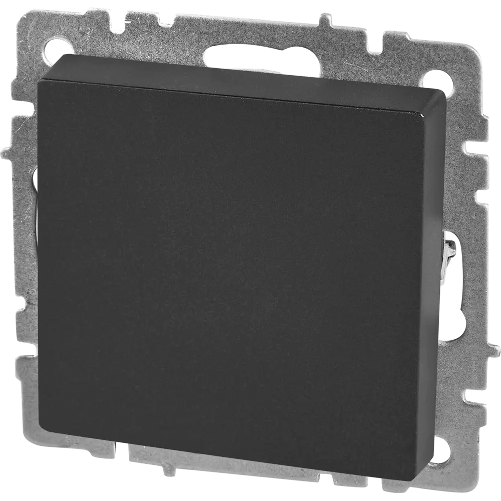 Выключатель IEK Brite матовый черный для современного интерьера 87761716 STLM-1116574