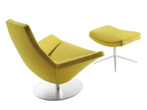 Тканевое вращающееся кресло