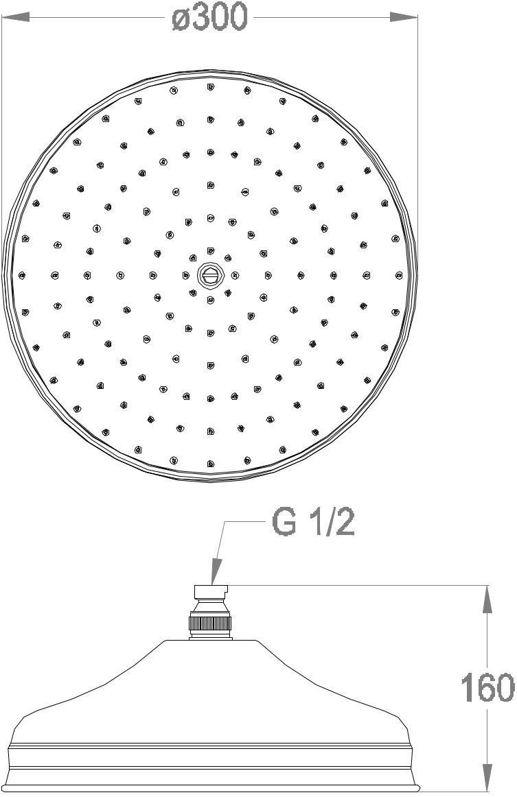 Fir Italia Лейка дождевого душа Soffioni doccia 0423270 - Вид №2