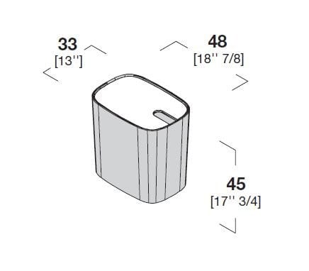 Корзина для белья Corian® Rexa источник ARCH-00052455 - Вид №3