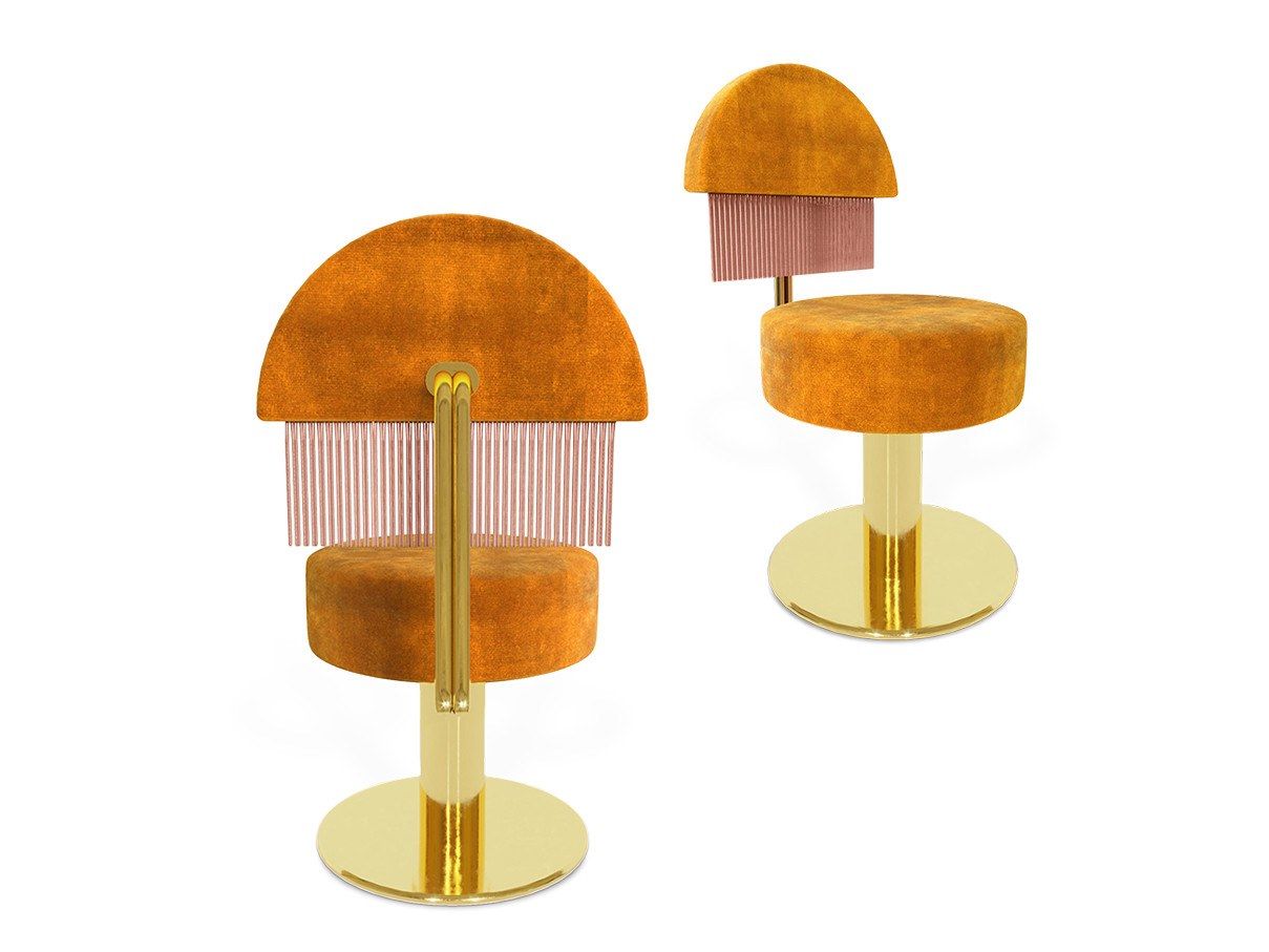 Мягкий стул для ресторана Essential Home Hollywood Glamour ARCH-00025095