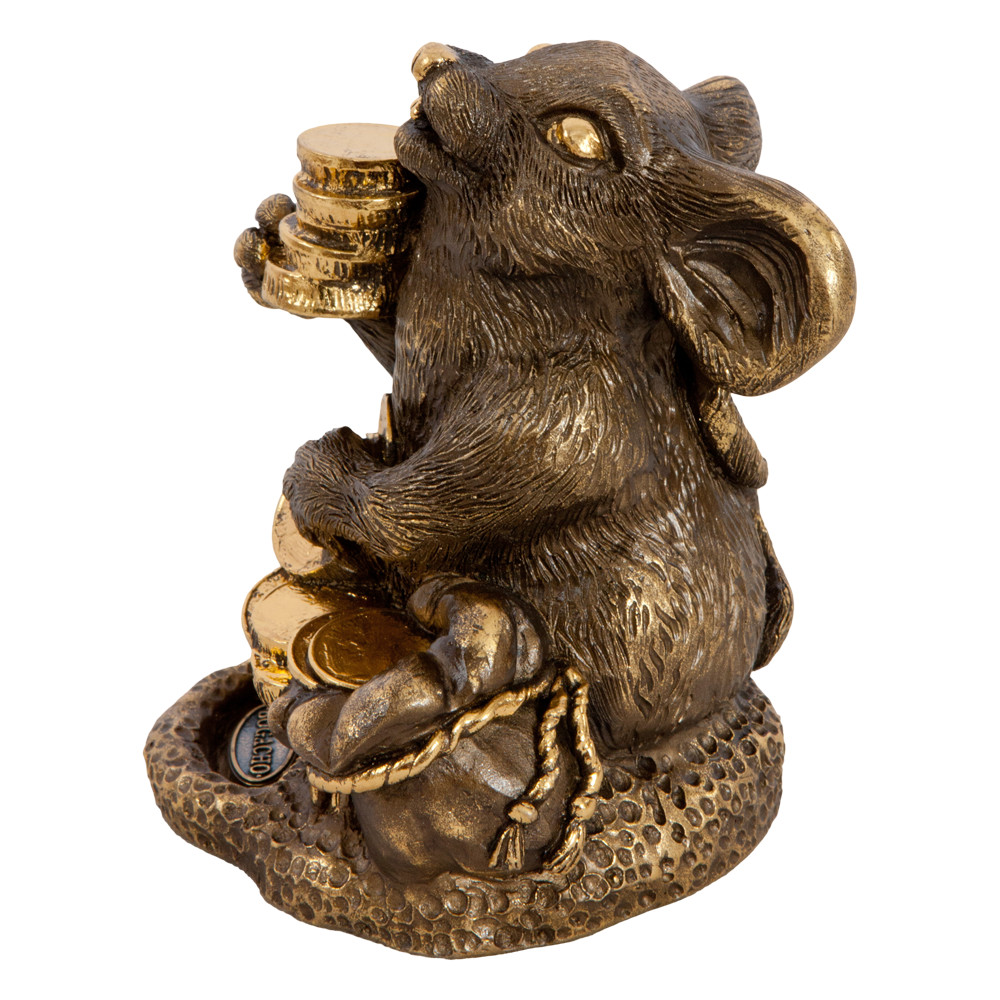 22637 Денежная Мышка 2020 Бронза BOGACHO 4627163961571 - Вид №4