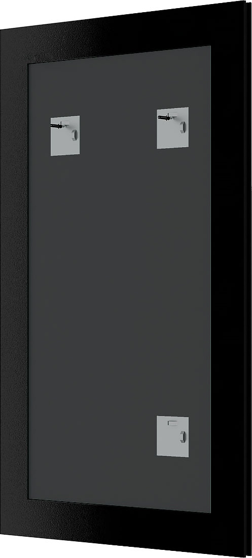 BY 3185 Зеркало в багетной раме - волна хром 90 mm EVOFORM Definite - Вид №1