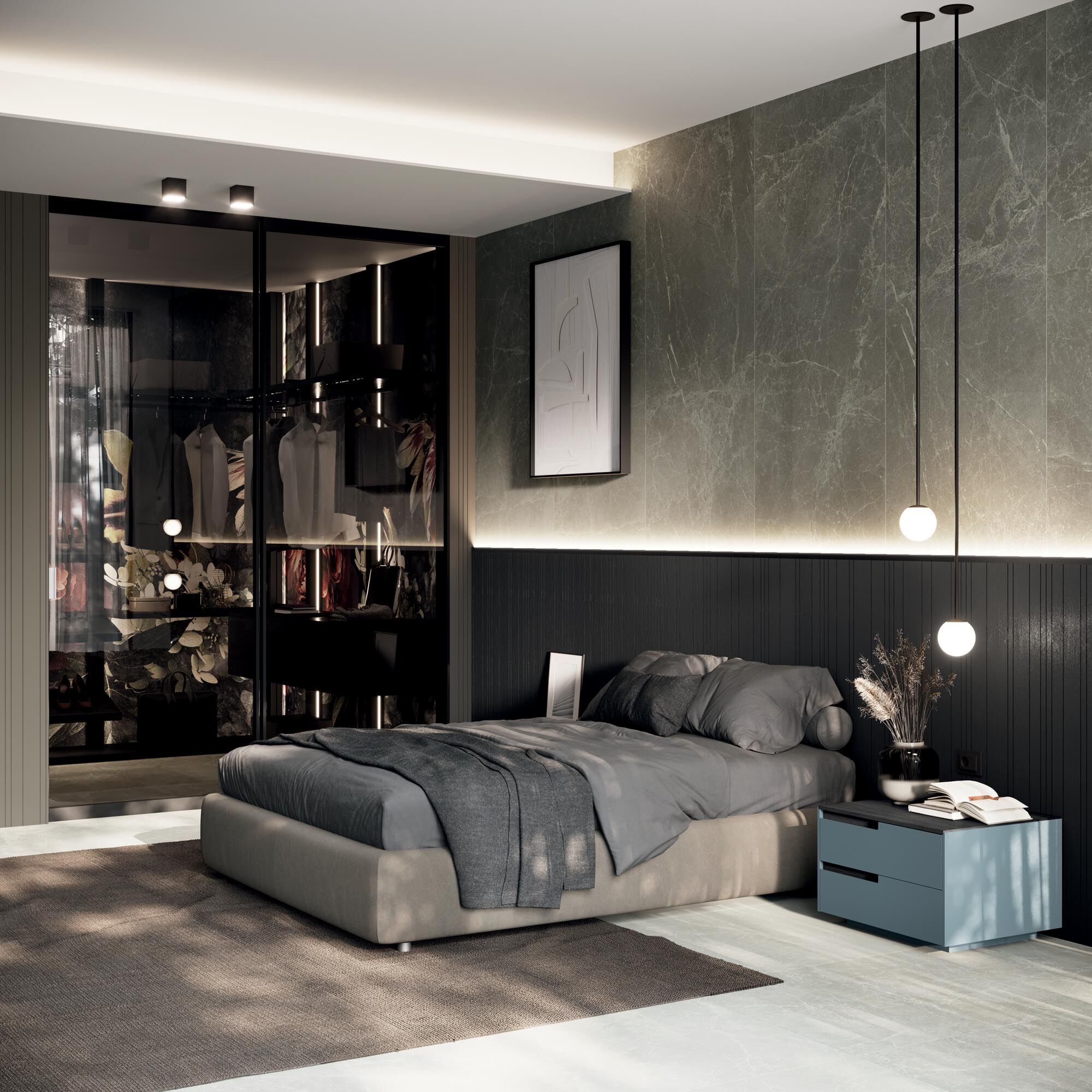 Прикроватная тумбочка с выдвижными ящиками Guzzini & Fontana Up-Stage ARCH-00116721 - Вид №1