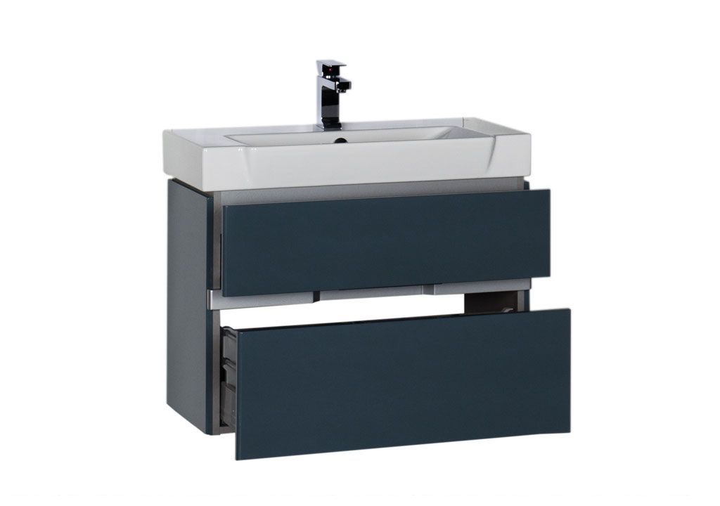 Тумба под раковину Aquanet Виго 80 сине-серый sun-id-270491 - Вид №2