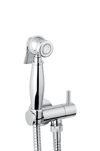 148CR Набор гигиенического душа для внутристенного смесителя 148, цвет хром EMMEVI 