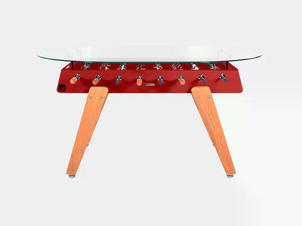 Овальный обеденный стол из стали и ироко со стеклянной столешницей RS Barcelona RS3 WOOD ARCH-00034979 - Вид №22