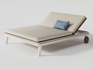 Садовая кровать с откидной спинкой