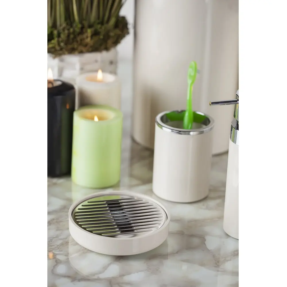 Мыльница настольная «Lenox» цвет бежевый PRIMANOVA STLM-2144354 - Вид №2