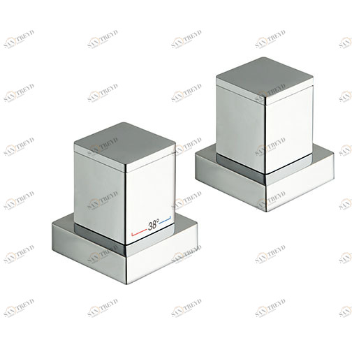 CRIXQ143 Термостатический смеситель для ванны на террасе с переключателем на 3 выхода Cristina Rubinetterie 