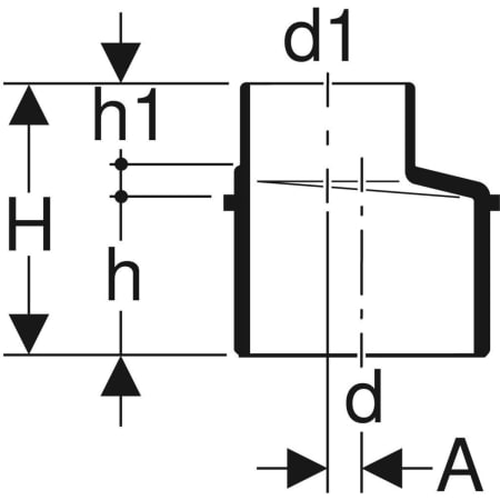 312.100.14.1 Переход эксцентриковый Geberit Silent-db20 Geberit  - Вид №2