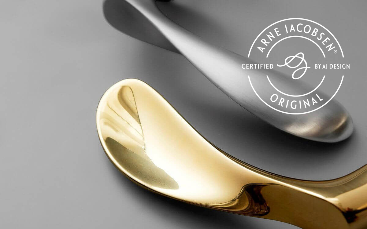 12404201030 Рукоятка нажимная AJ97, малая - латуньd line Arne Jacobsen  - Вид №2