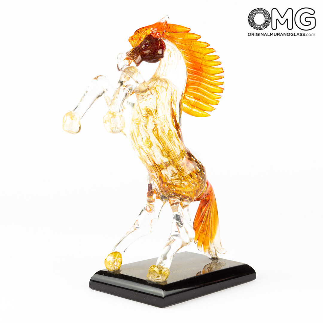3590 ORIGINALMURANOGLASS Скульптура Лошадь Спирит - муранское стекло OMG  см  - Вид №1