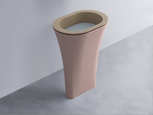 AMLA65-AN+AMPILO-BR+AMCOLO-CP Раковина Amedeo Ovale отдельностоящая cielo Enjoy + Amedeo