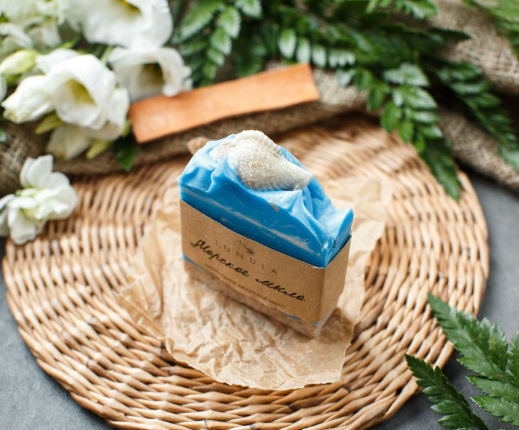 6487 Мыло ручной работы "Морское" Вкусляндия  - Вид №1