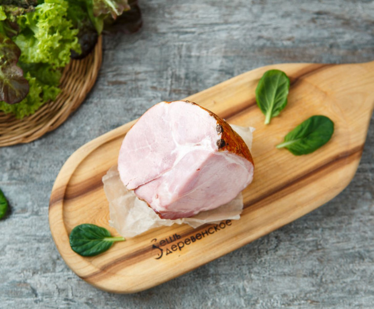 7392 Окорок свиной в/к "Таежный" в каменной печи Вкусляндия 