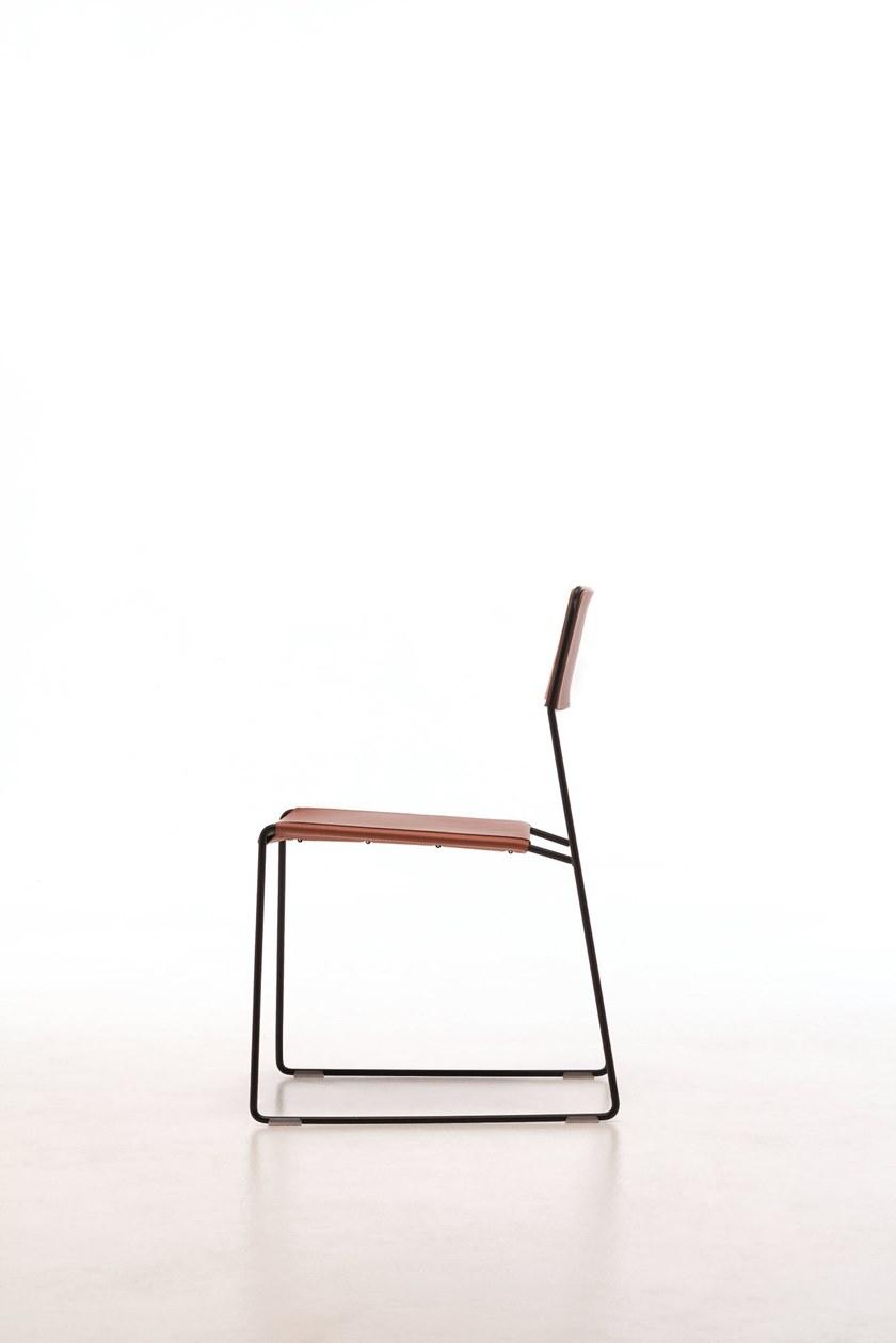 Inday Штабелируемое кресло-санки из регенерированной кожи Log sun-id-1447388 - Вид №5