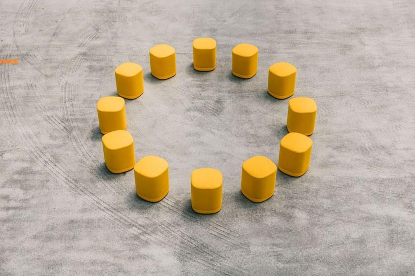 ENEA Квадратный пуф из ткани Puck sun-id-1353031 - Вид №3