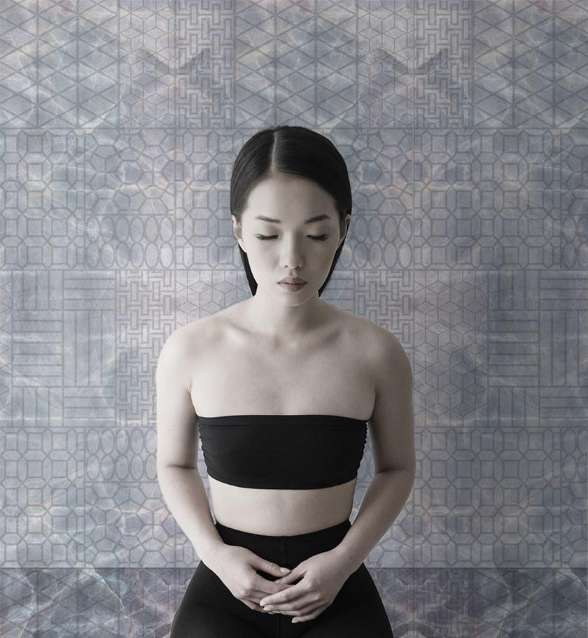 ARBLU Геометрические обои с эффектом ткани  91tes05-1/91tew05-1  - Вид №1