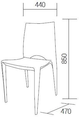 Dall'Agnese Штабелируемый стул из полипропилена sun-id-1366164 - Вид №3