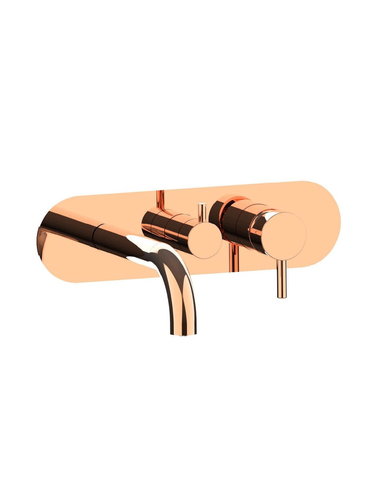 Настенный смеситель для ванны с 3 отверстиями с пластиной Rubinetterie Frattini отдельная эстетика ARCH-00025332 - Вид №29