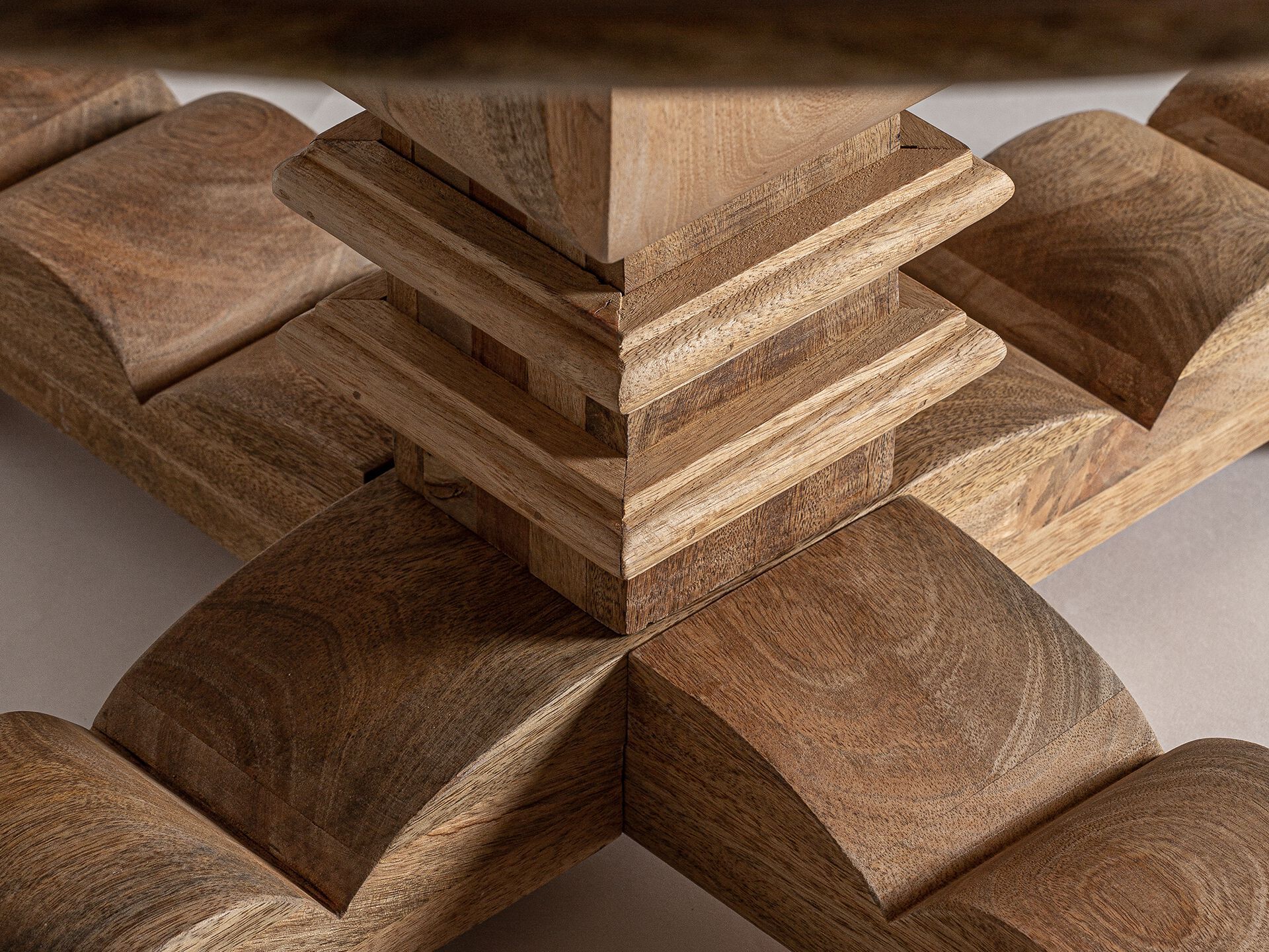 Круглый обеденный стол из манго Vical Home KEHRIG ARCH-00152803 - Вид №3