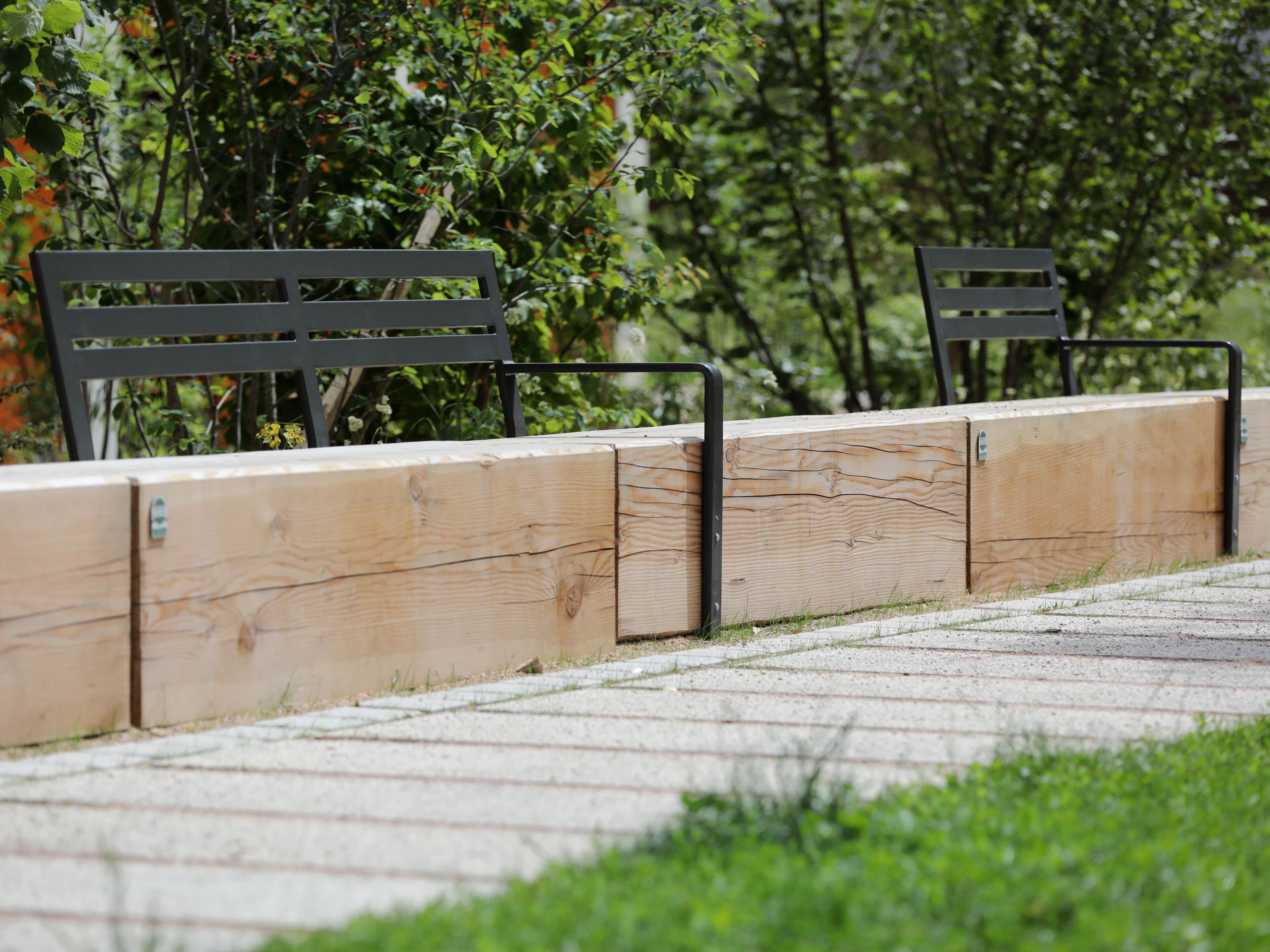 Деревянная скамья со спинкой Urbencéa TAMM ARCH-00138394