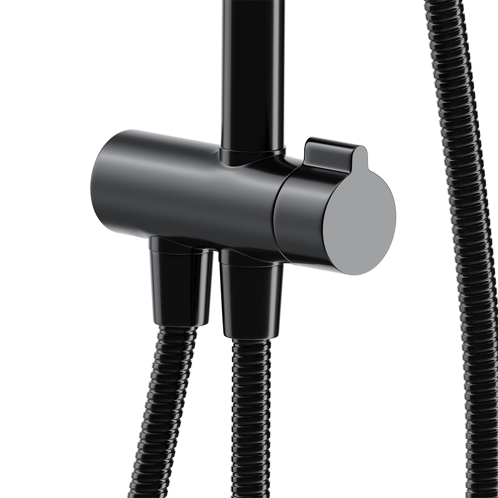 978200300 душ. система: верхний душ 220мм ручн.душ 120мм 3 режима штанга 1010мм Черн Damixa Origin Evo  - Вид №4