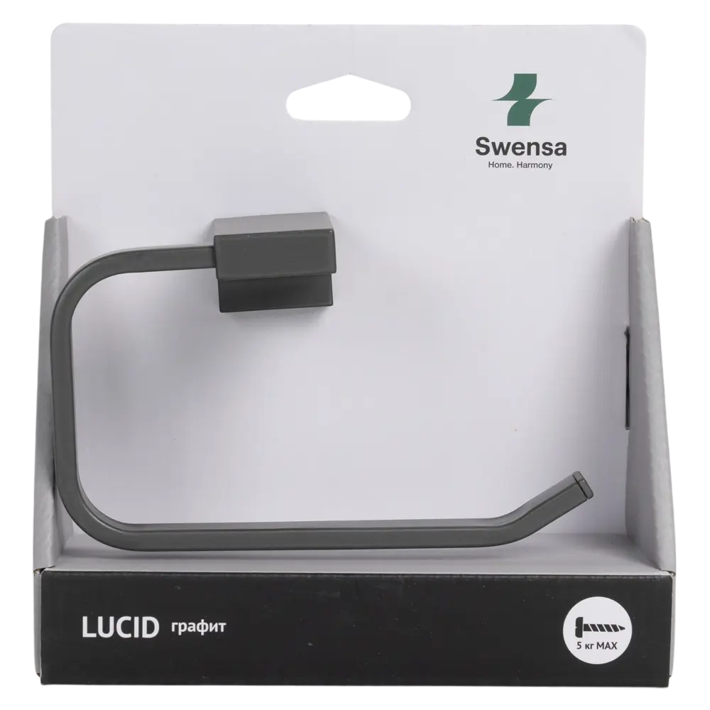 Настенный держатель Swensa Lucid для туалетной бумаги в сером цвете 89368786 STLM-1583402 - Вид №5