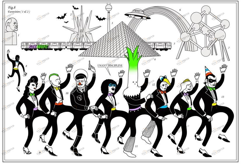 Авторский художественный принт Crazy home paintings Ho-003 Santreyd