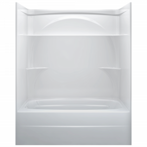 Цельная ванна 60 "x 32" с душем, левый слив