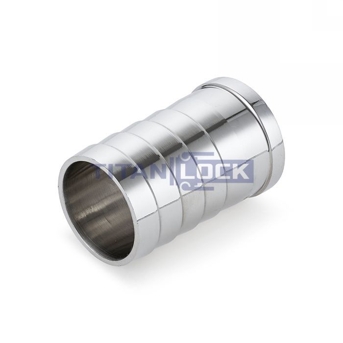 Штуцер приварной нержавеющий под шланг (ёлочка), DN20, TL20FHW TITAN LOCK 