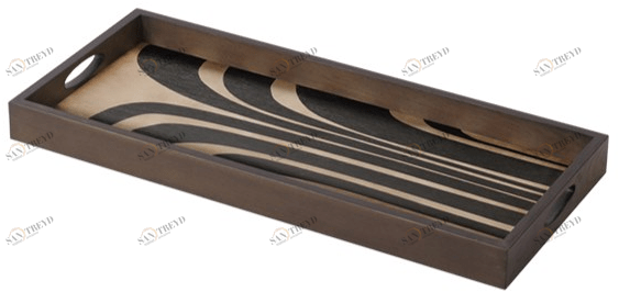 Ethnicraft Поднос деревянный прямоугольный Urban geometry 20939