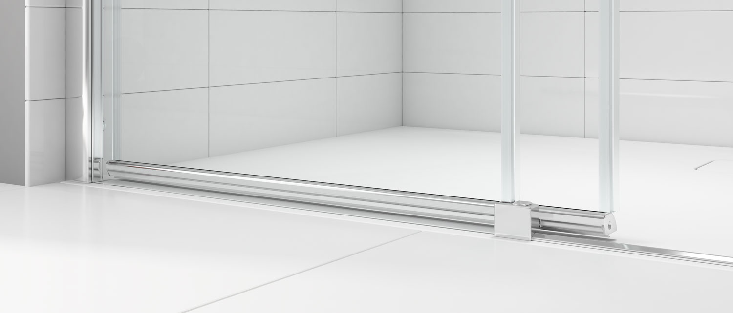 Торцевая панель для монтажа с дверью A0307E0 Merlyn Ionic Хромированный  - Вид №3