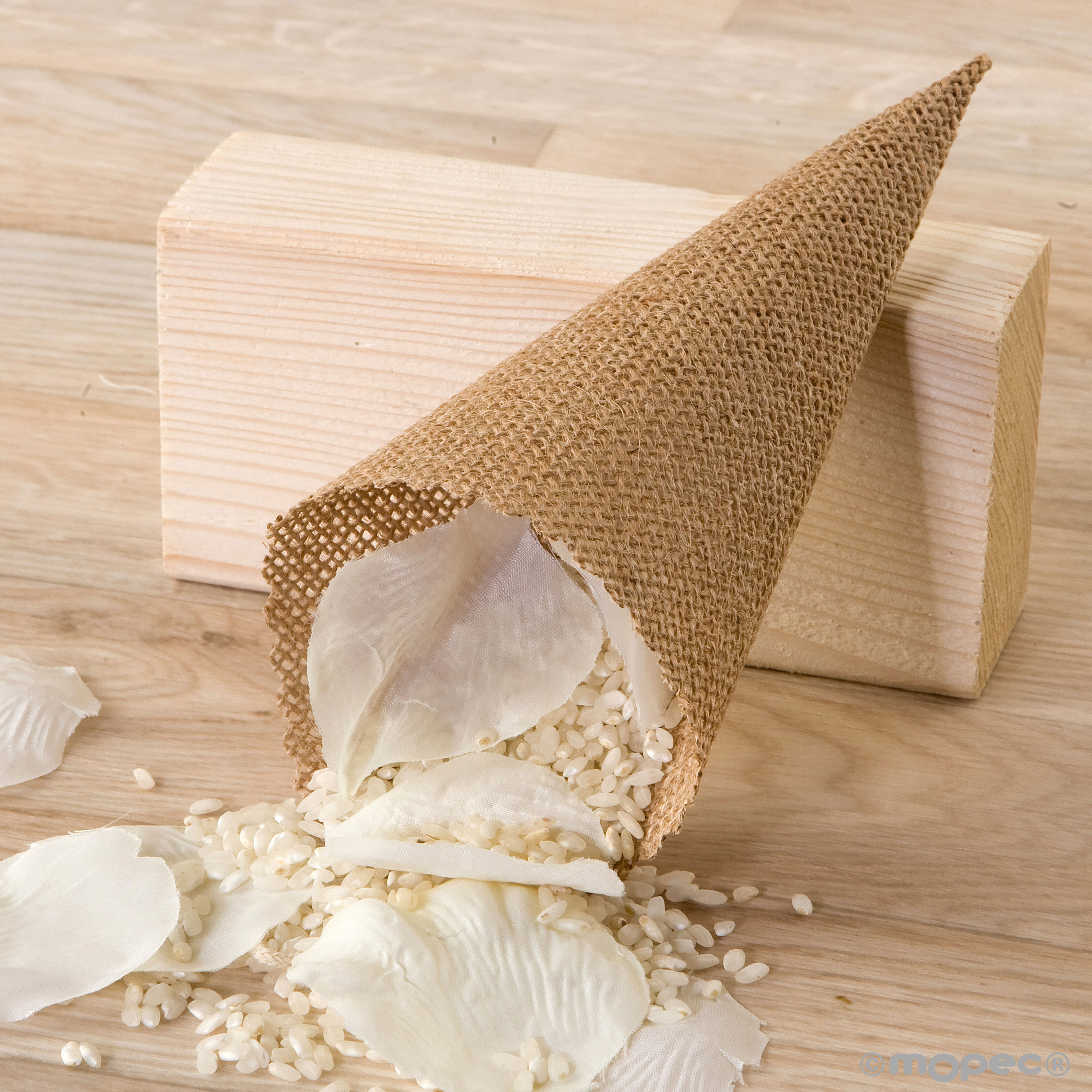 A155 Джутовые рожки, 12 Едениц Dekoraniaevents Bodas 