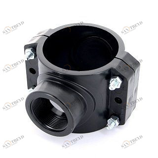 Врезка монтажная 75 x 3/4" ВР, 4 болта, для труб ПНД UNIDELTA 1019075003