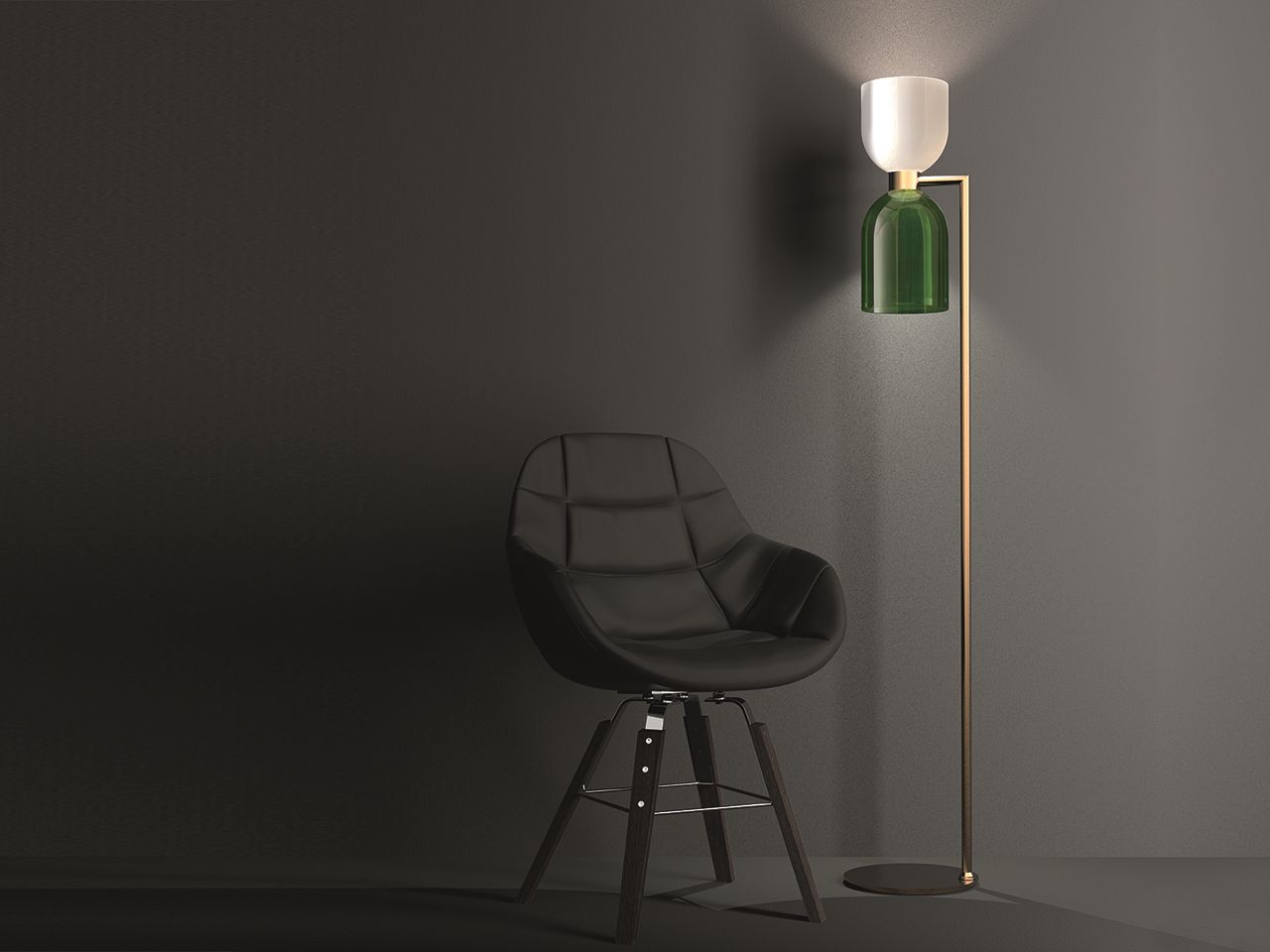 Стеклянный светодиодный торшер Italamp Caterina ARCH-00066208 - Вид №1