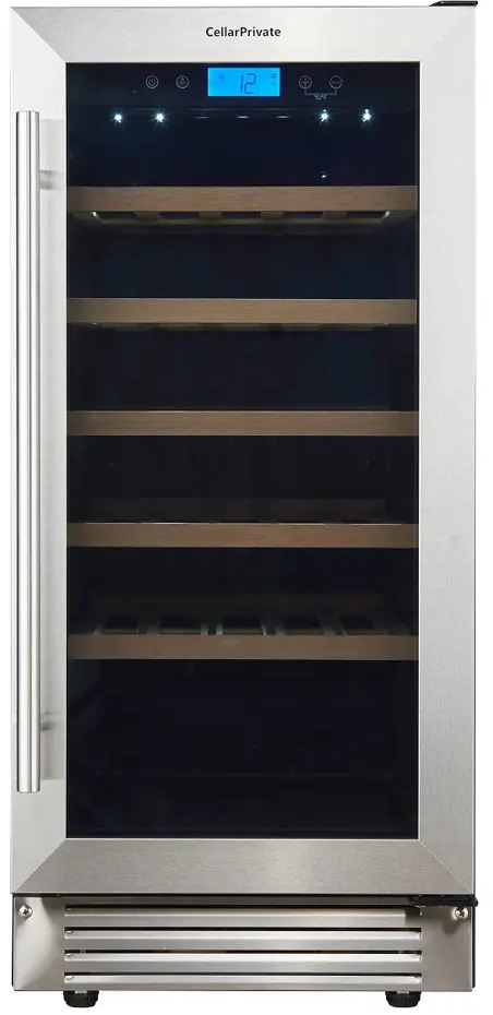 91211137 Винный шкаф Cellar Private CP032-1T 38x82x57.50 см 31 бутылка сталь цвет черный/светло-серый STLM-0519220