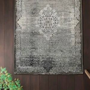 91583940 Ковер Mutas Carpet Eco Season 7930A L.Grey прямоугольный 120x170 см хлопок STLM-1051175