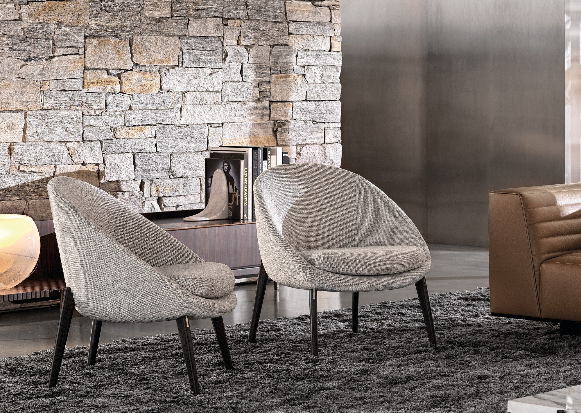 Тканевое кресло с подлокотниками Minotti Лидо ARCH-00001518 - Вид №1