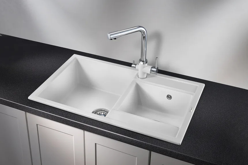 8201, АРКТИК (БЕЛЫЙ), кухонная мойка, кварц GRANULA 8201-ST286