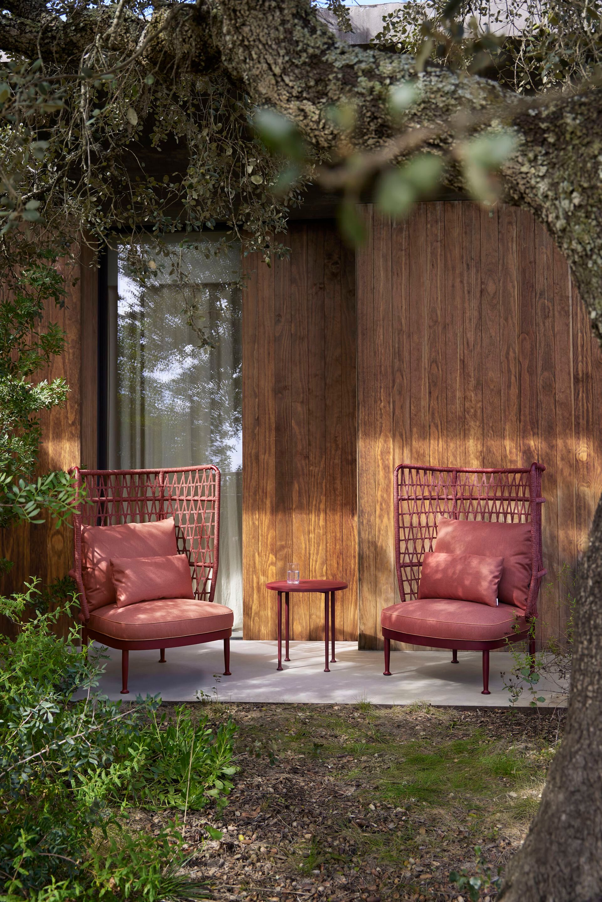 Алюминиевое садовое кресло с порошковым покрытием с высокой спинкой POINT Curio ARCH-00027379 - Вид №2