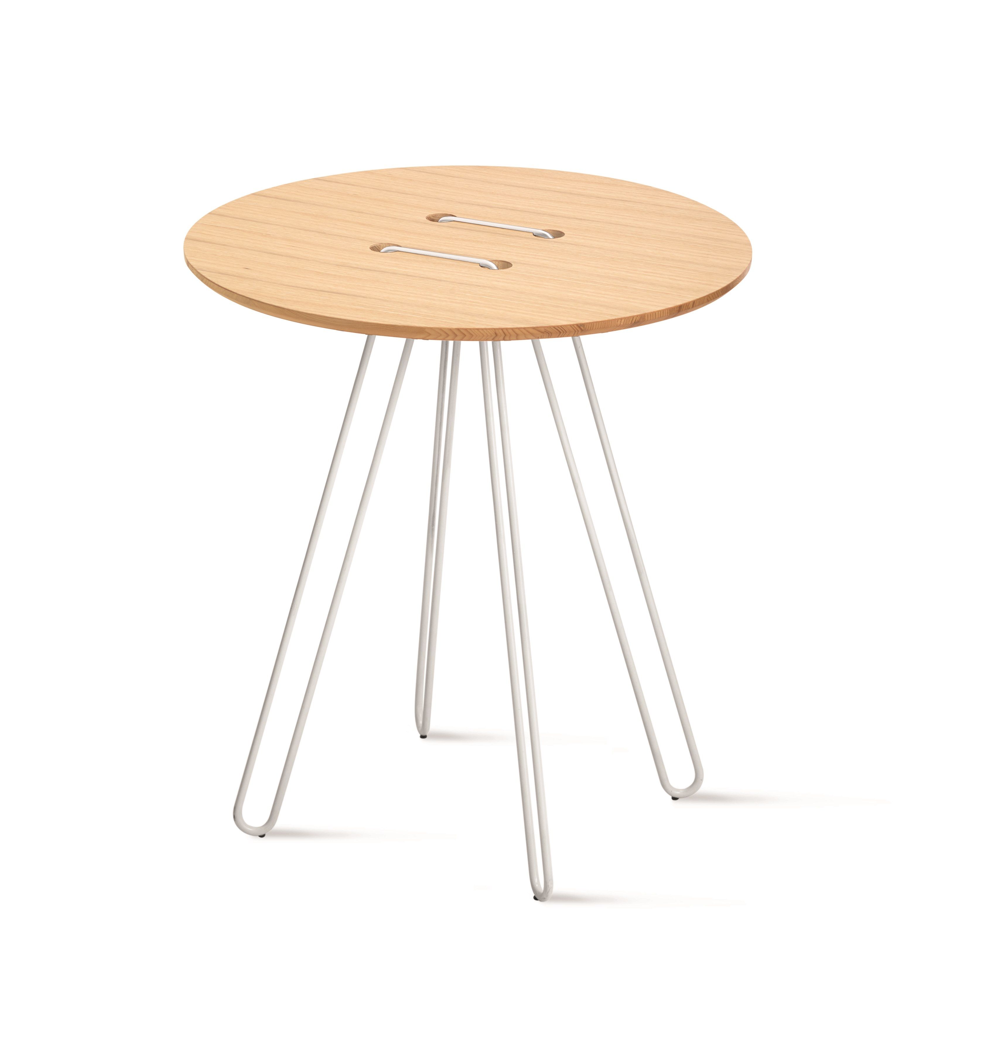 Высокий круглый журнальный столик из дуба Casamania & Horm Twine T ARCH-00086347 - Вид №1