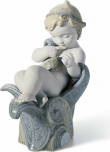 10669186 LLADRO Фигурка Lladro "Врожденная любознательность" 17х16см Фарфор