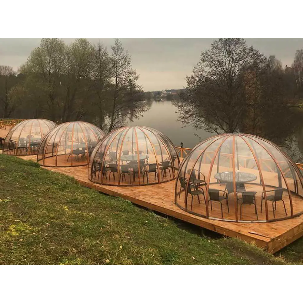 Беседка с крышей и перголой АСК-ПБ-6 цвет коричневый Santreyd STLM-2031920 - Вид №2