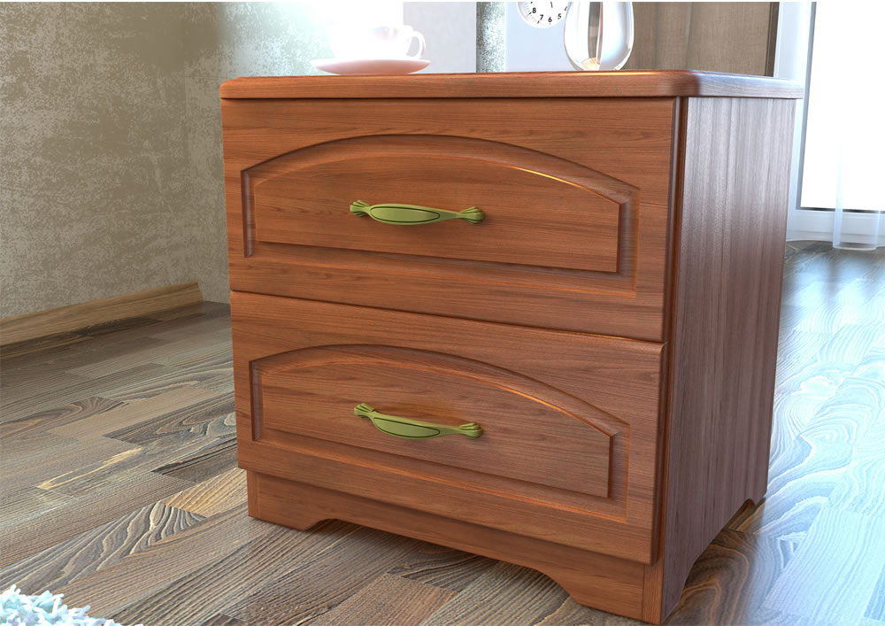 Тумбочка прикроватная для спальни "Афродита" DREAMLINE АФРОДИТА 173599 Коричневый  - Вид №1